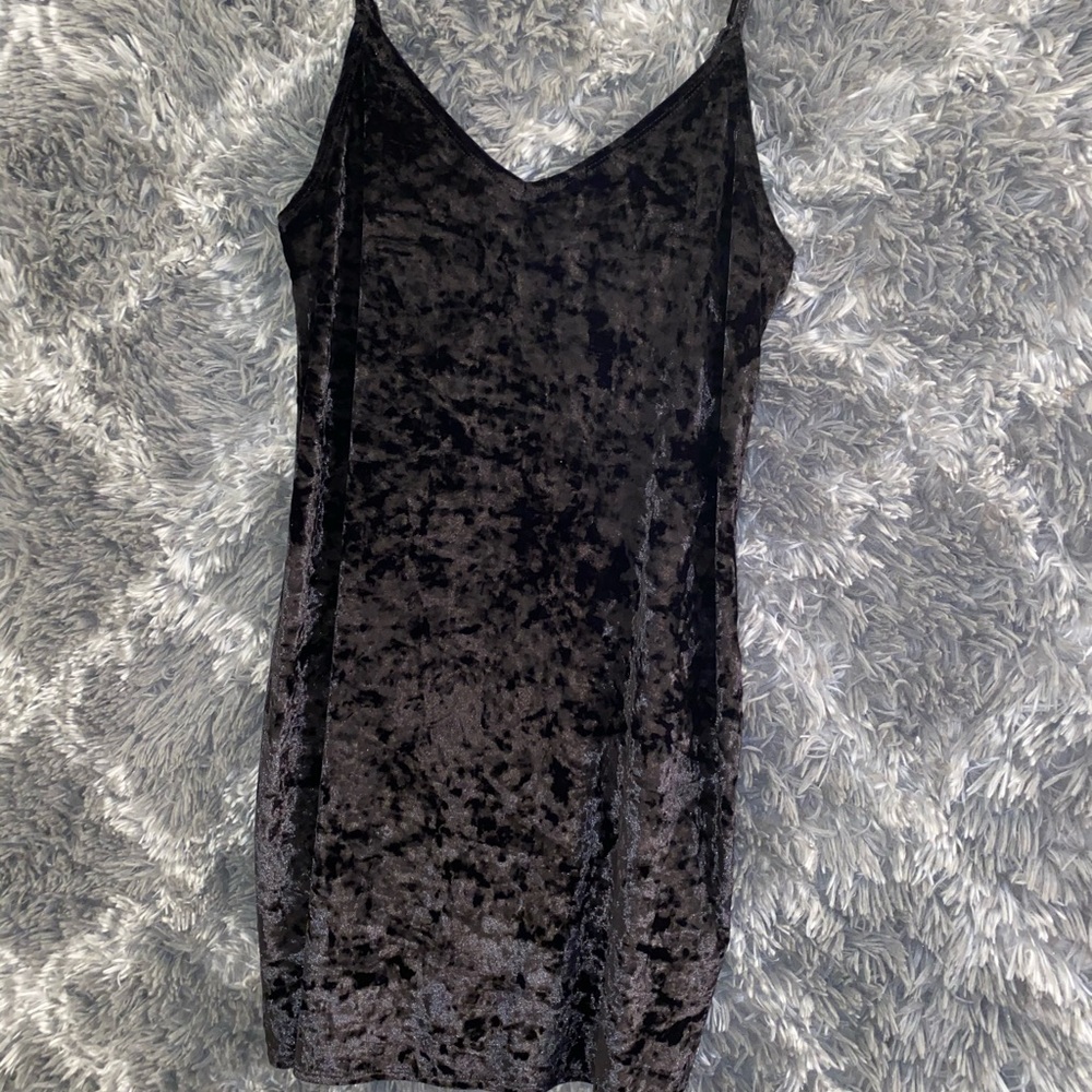 Hollister Black Velvet Dress
